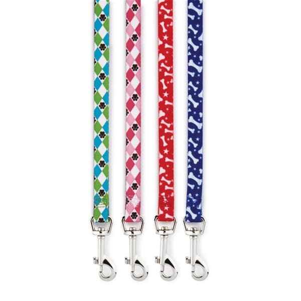 Partyanimal Pooch Patterns Ld 6 Ft x 1 In Pink Argyle PA439185 - main